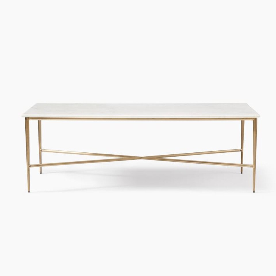 Neve Marble Coffee Table (122 cm) West Elm Australia